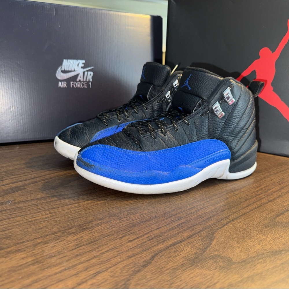 Jordan Black and Blue Women's Sneakers